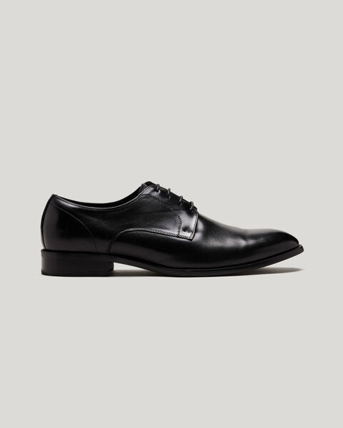 Lace Up Derby Shoes, Black, hi-res